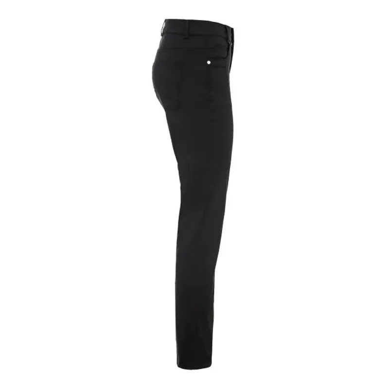 Golfino - Pantalon Sofia Stretch 7/8 Noir Femme De Côté - Golf Plus Golfino - Pantalon Sofia Stretch 7/8 Noir Femme De Côté - Golf Plus