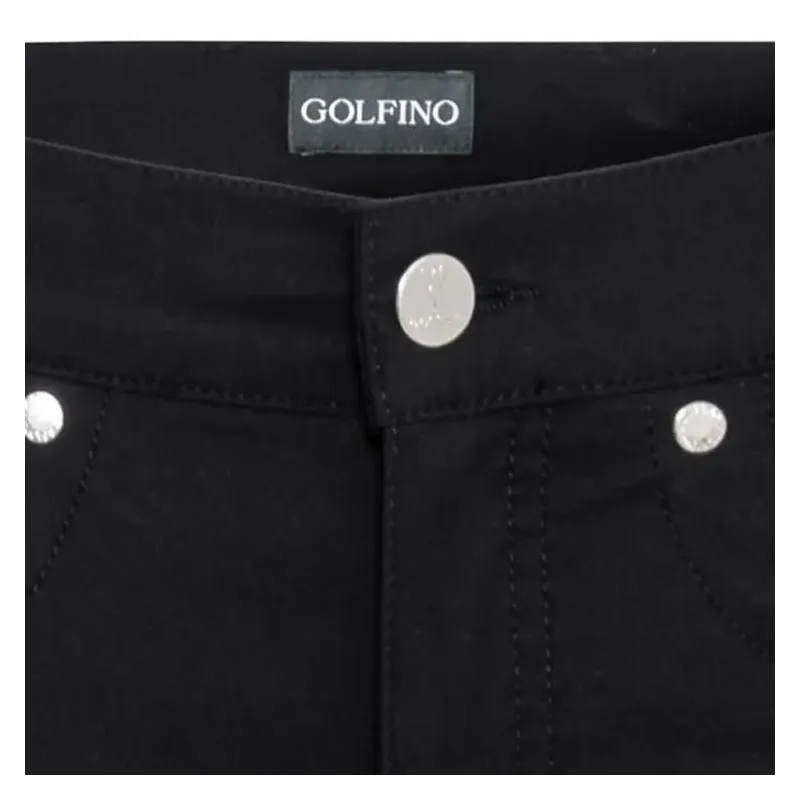 Golfino - Pantalon Sofia Stretch 7/8 Noir Femme Zoom - Golf Plus Golfino - Pantalon Sofia Stretch 7/8 Noir Femme Zoom - Golf Plus