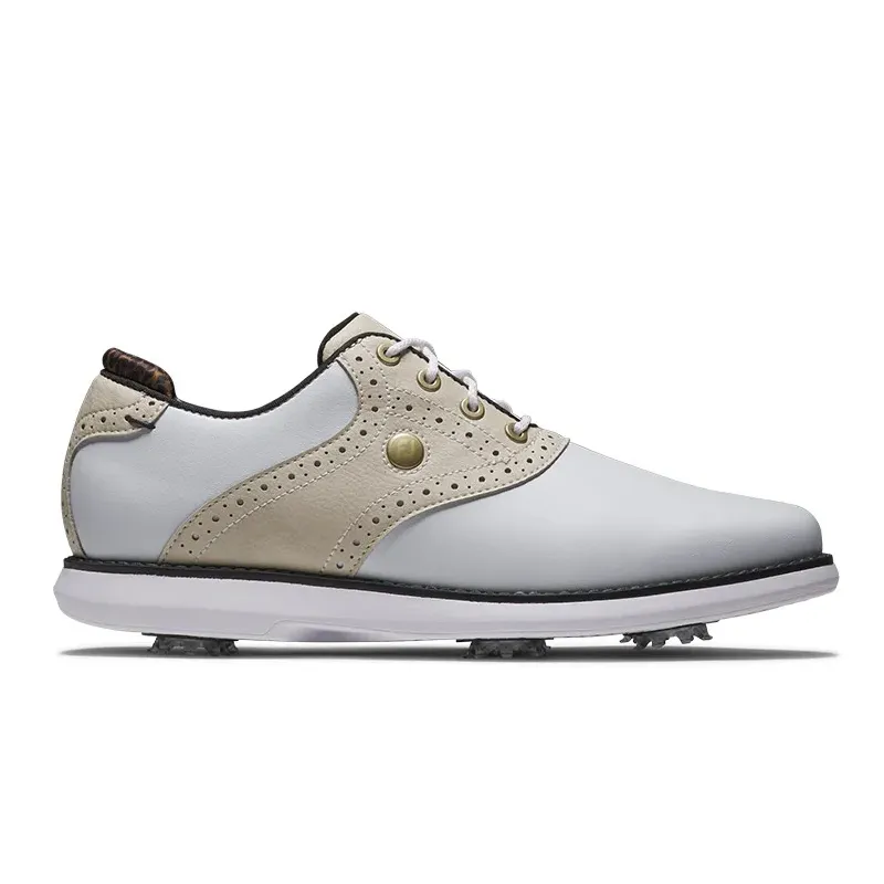 Footjoy - Chaussures de golf femme Traditions blanc/beige 2025