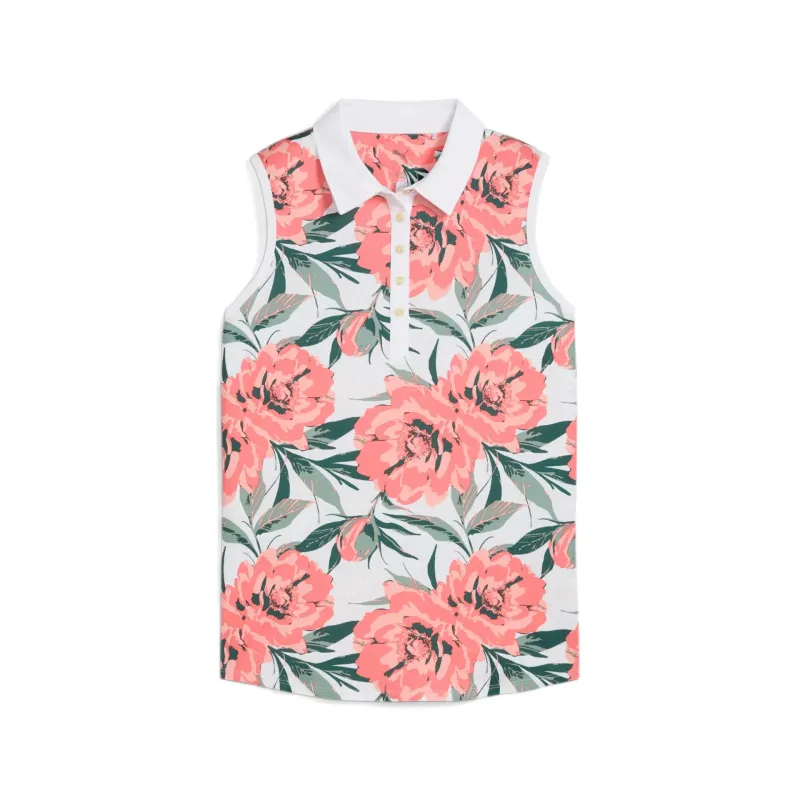 Puma - Polo Femme Imprimé Floral Sans Manches