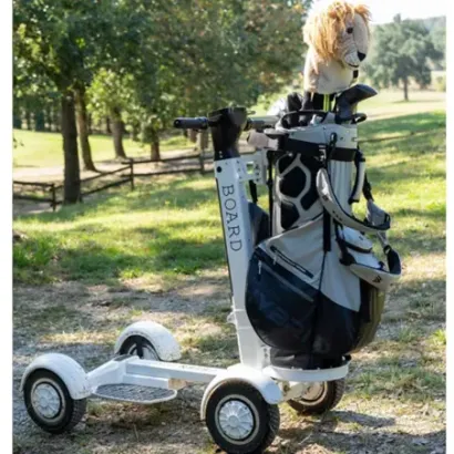 Grenn Board - trottinette porte-sac vue de face- Golf Plus