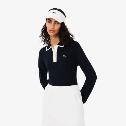 PULL FEMME COL POLO