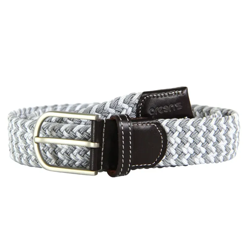 Green's - Ceinture Tressee Gris/blanc - Achat/vente Ceinture Tressee Gris/blanc - Green's - Golf Plus