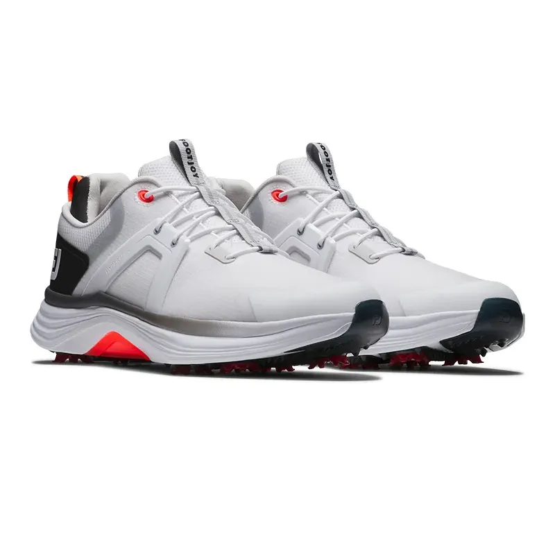 Chaussures de golf Footjoy Hyperflex blanches avec crampons Chaussures de golf Footjoy Hyperflex blanches avec crampons