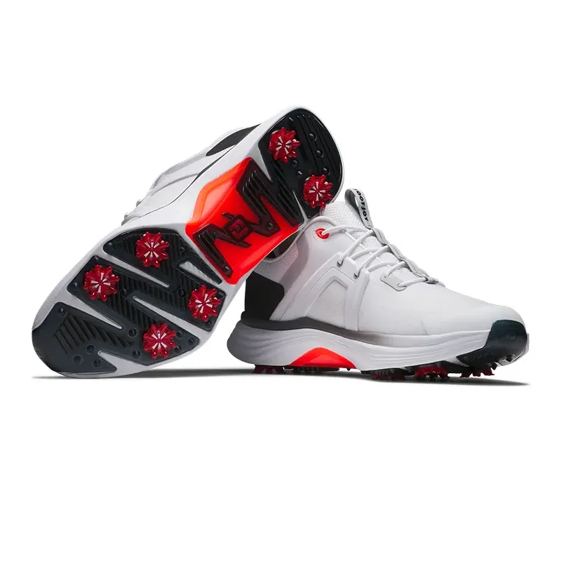 Chaussures de golf Footjoy Hyperflex blanches avec crampons Chaussures de golf Footjoy Hyperflex blanches avec crampons