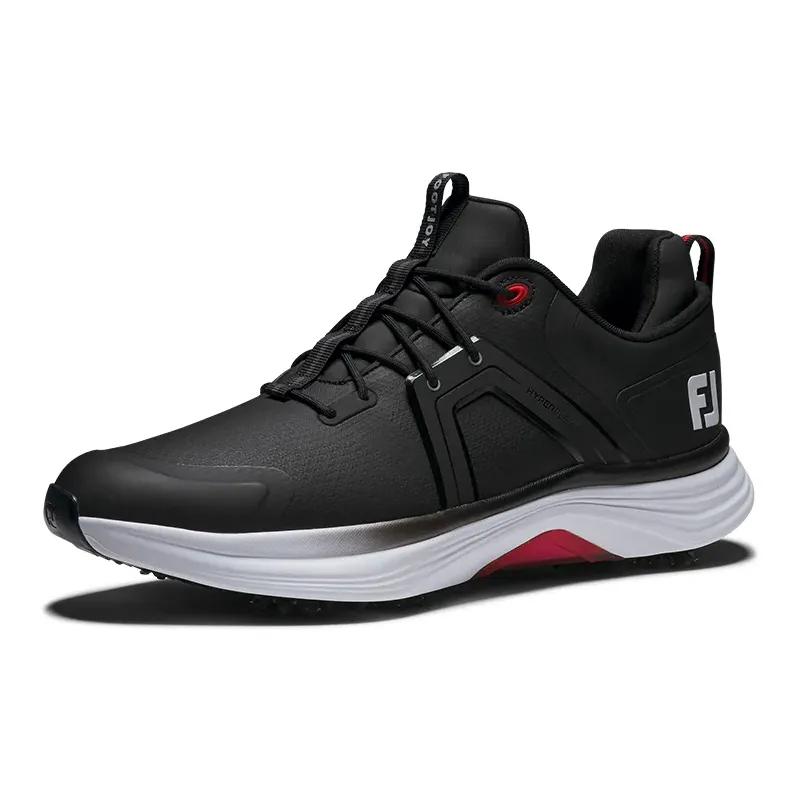 Chaussures de golf Footjoy Hyperflex noir pour homme avec crampons Chaussures de golf Footjoy Hyperflex noir pour homme avec crampons