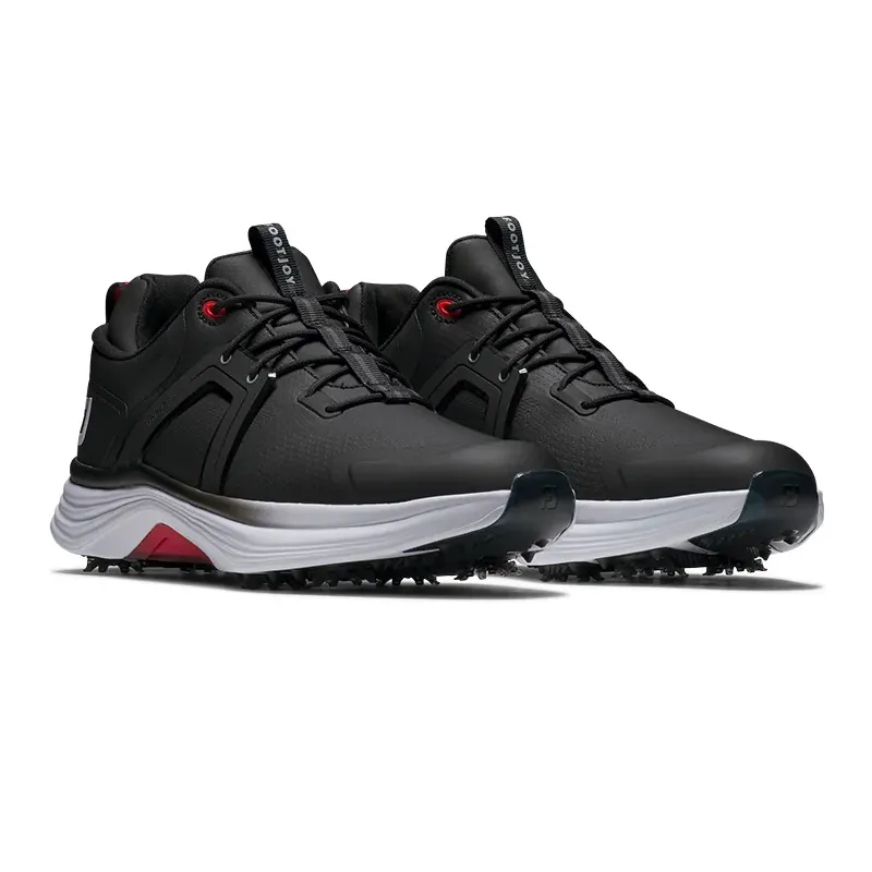 Chaussures de golf Footjoy Hyperflex noir pour homme avec crampons Chaussures de golf Footjoy Hyperflex noir pour homme avec crampons
