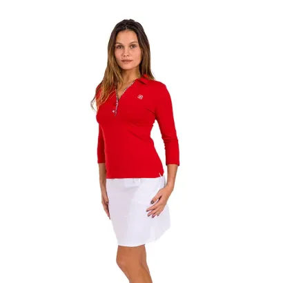 POLO FEMME YANNA UNI MANCHES 3/4