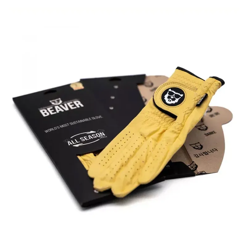 Beaver - gant jaune vu de presentation - Golf Plus Beaver - gant jaune vu de presentation - Golf Plus