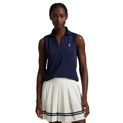 POLO FEMME UNI PIQUE SANS MANCHES