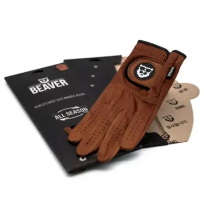 Beaver - gant marron vu de présentation - Golf Plus