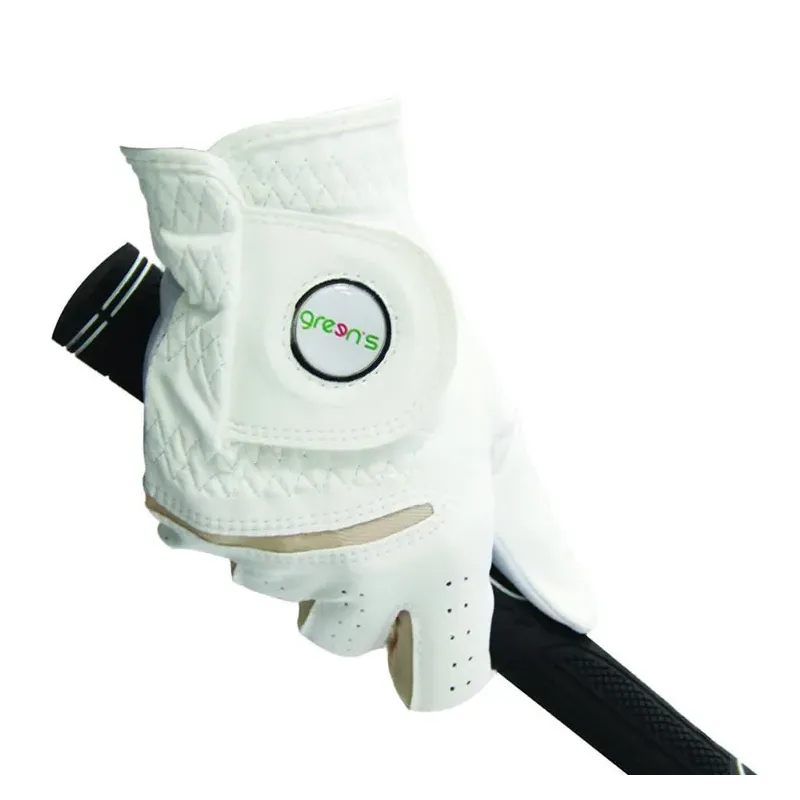 GREEN'S - GANT-FEMME-SYNTHETIQUE-RH-BLANC-BEIGE GREEN'S - GANT-FEMME-SYNTHETIQUE-RH-BLANC-BEIGE