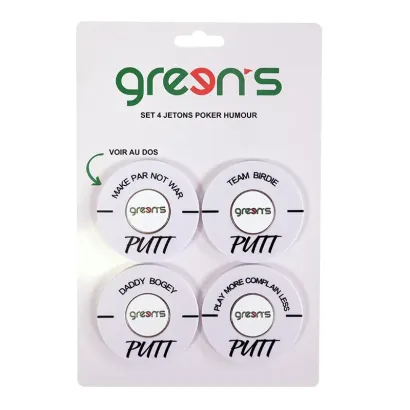 SET 4 JETONS POKER HUMOUR