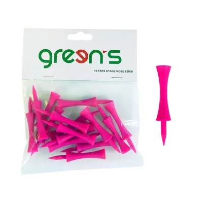 15 TEES ETAGE ROSE 62MM