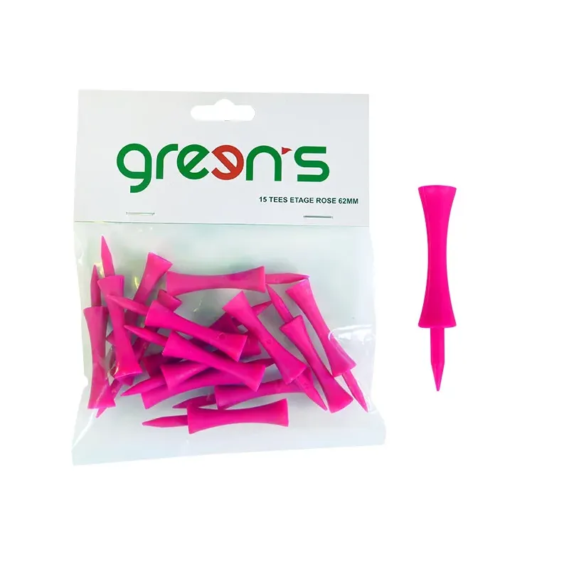 Greens - 15 Tees Etage Rose 62mm - 15 Tees Etage Rose - Golf Plus Greens - 15 Tees Etage Rose 62mm - 15 Tees Etage Rose - Golf Plus