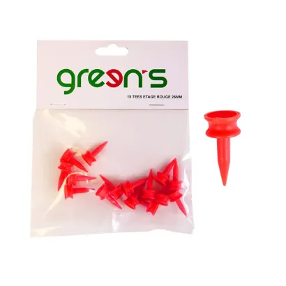 Green's - 15 Tees Etage Rouge 26mm