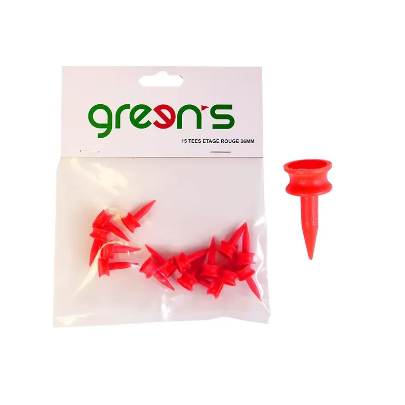 Green's - 15 Tees Etage Rouge 26mm Green's - 15 Tees Etage Rouge 26mm