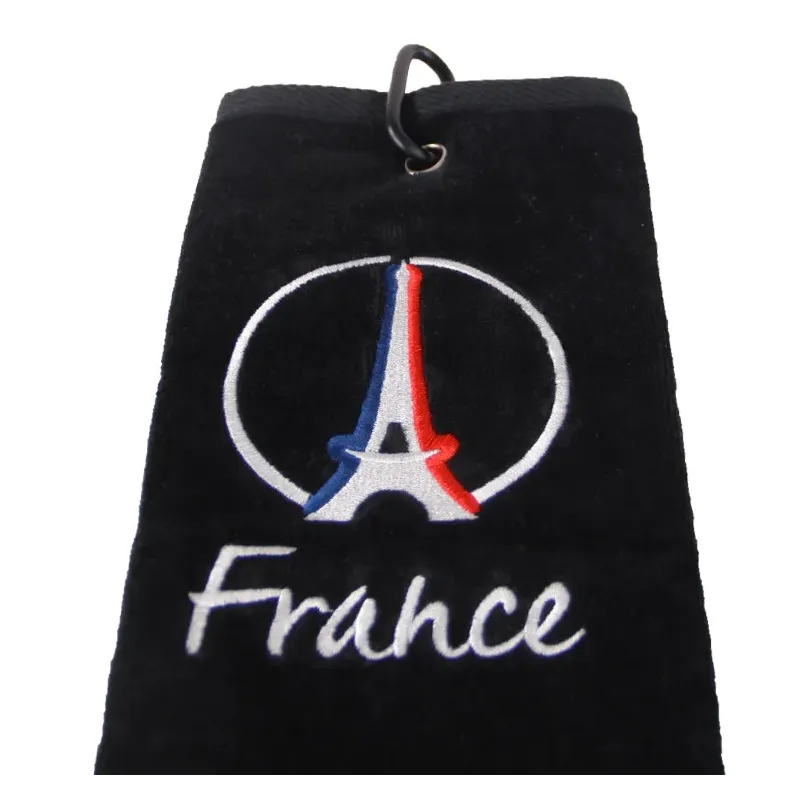 Green's - Serviette Noir France Golf Plus - 2 Green's - Serviette Noir France Golf Plus - 2