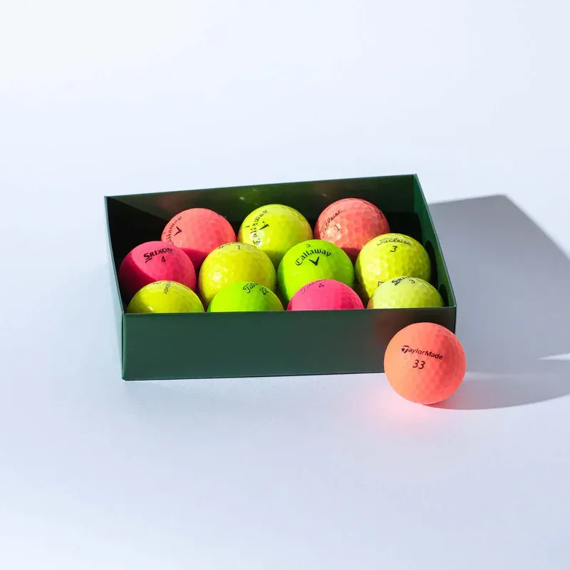 Balles de golf reconditionnées de couleurs, multi-marques Balles de golf reconditionnées de couleurs, multi-marques