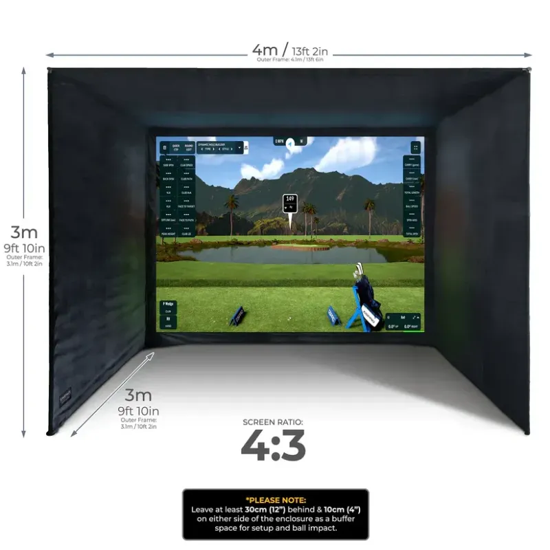 Cage de simulateur de golf indoor écran 4K Cage de simulateur de golf indoor écran 4K