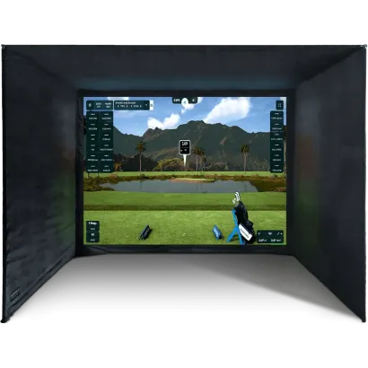 Cage de simulateur de golf indoor écran 4K