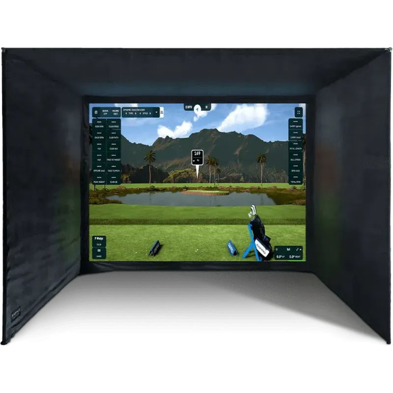 Cage de simulateur de golf indoor écran 4K