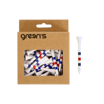 50 TEES BOIS RAYE 70mm