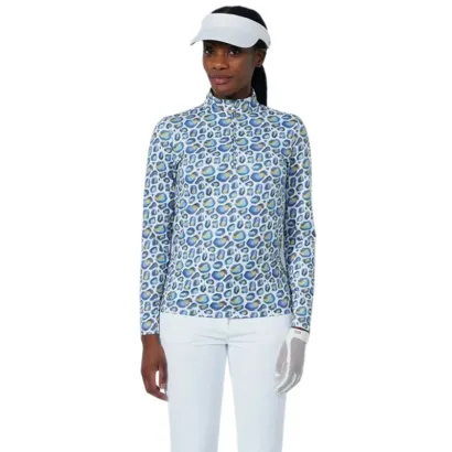 POLO FEMME PEACHED 1/2 ZIP