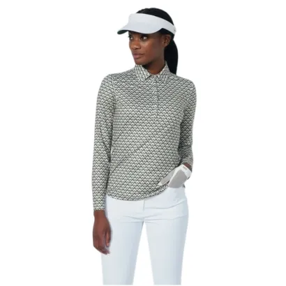 POLO FEMME IMPRIME AIR 1/2 ZIP