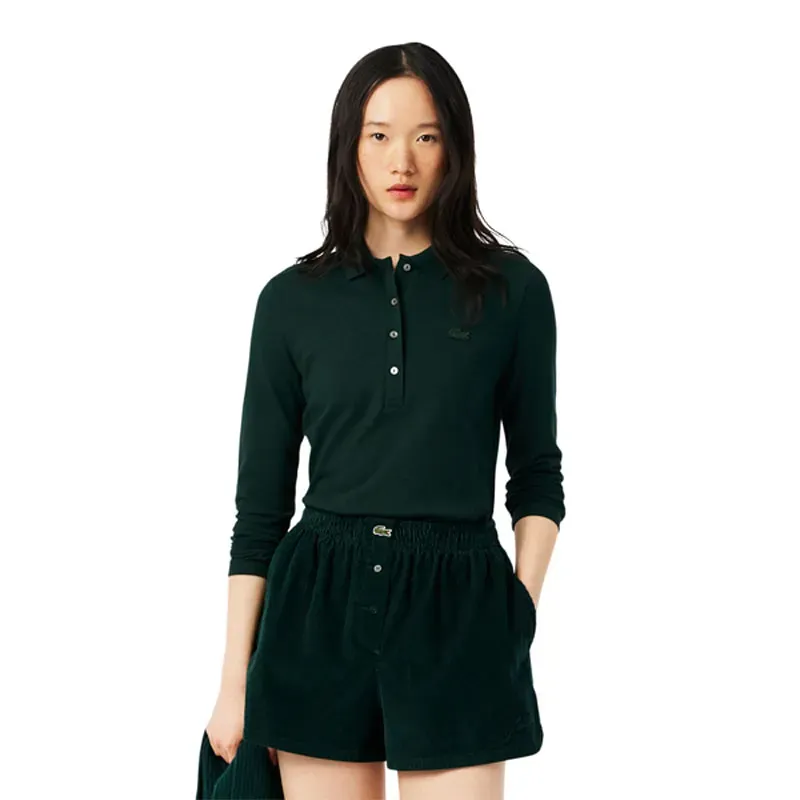Lacoste - Achat Polo Golf Bleu Ml Coton Femme - Golf Plus