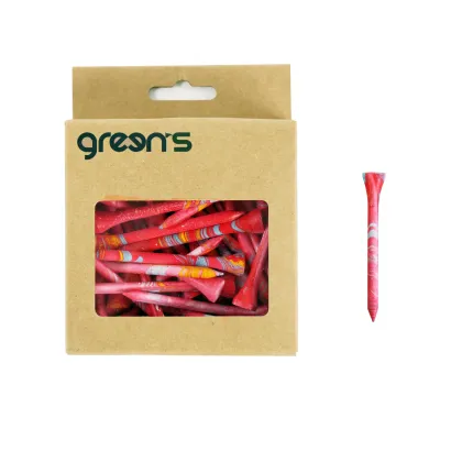 50 TEES BOIS MOTIF 70mm