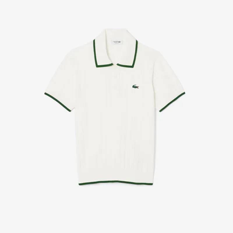 PULL FEMME COL POLO