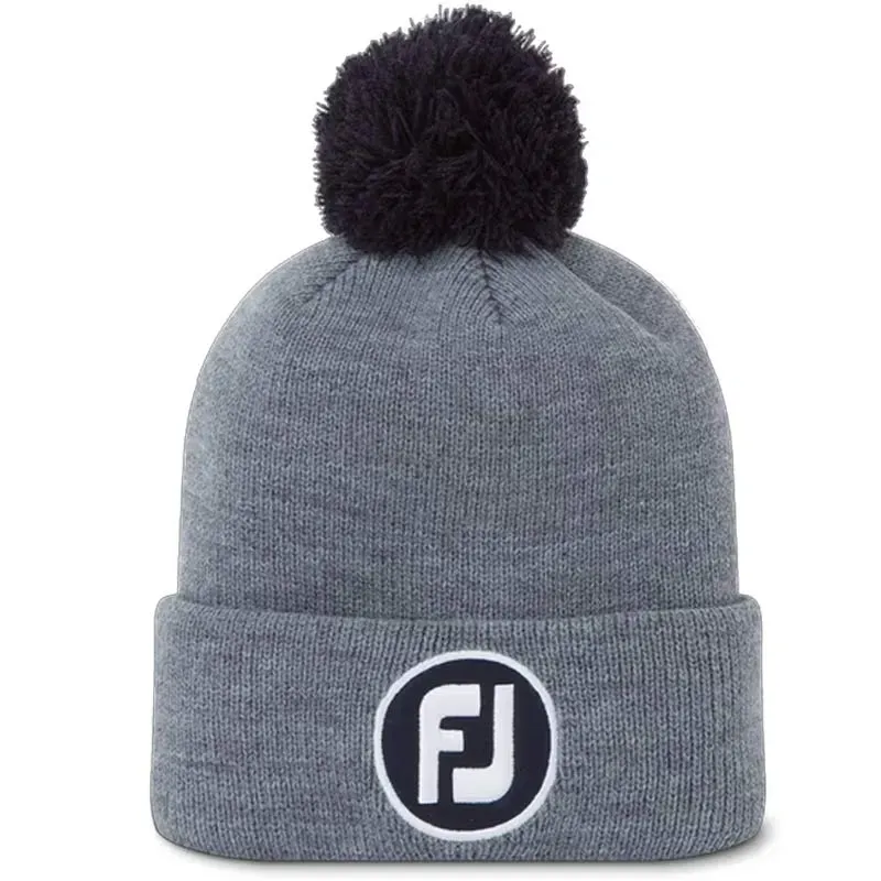 Footjoy - Bonnet Solid Pompon Marine - Golf Plus