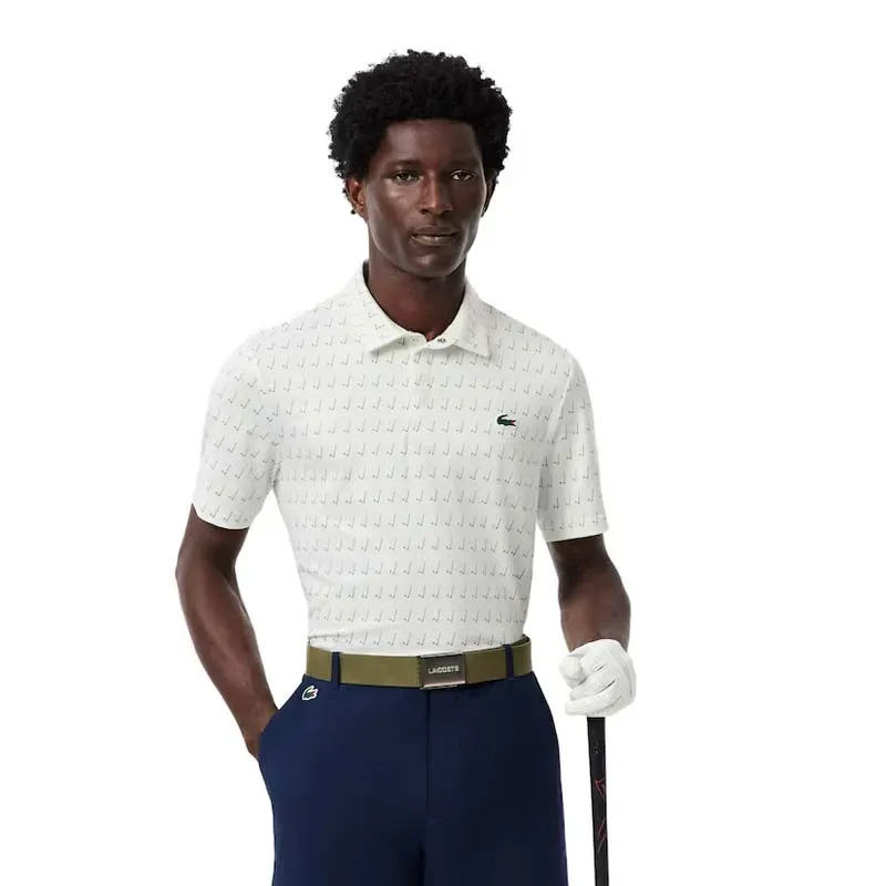 Lacoste - Polo Fantaisie Uv Protection Manches Courtes Marine