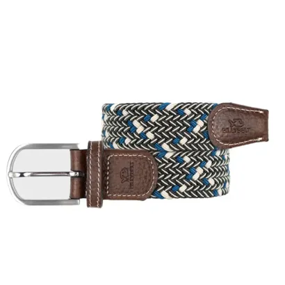 CEINTURE TRESSEE ELASTIQUE MULTICOLORE LA GLASGOW