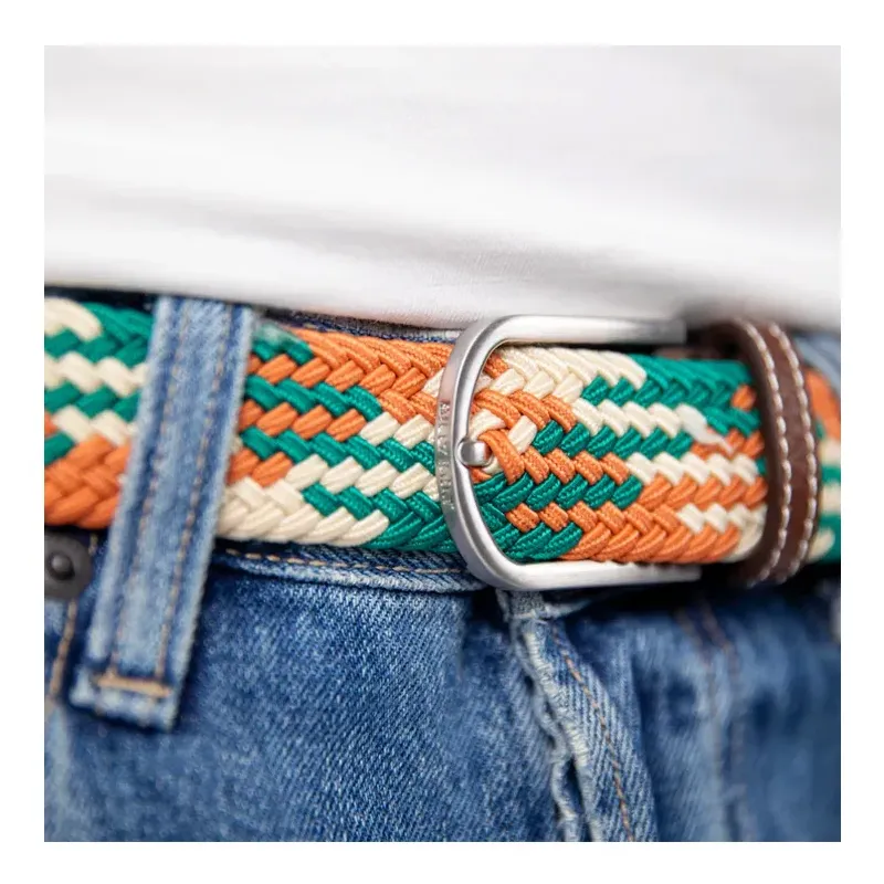 CEINTURE TRESSEE ELASTIQUE MULTICOLORE LA PALMIRA CEINTURE TRESSEE ELASTIQUE MULTICOLORE LA PALMIRA