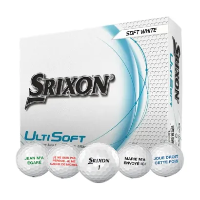 2 DZ BALLES ULTISOFT PERSONNALISATION GRATUITE