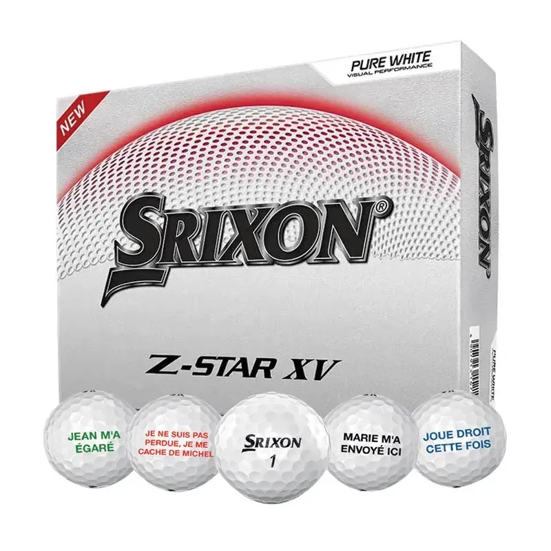 1 DZ BALLES Z STAR XV PERSONNALISATION GRATUITE