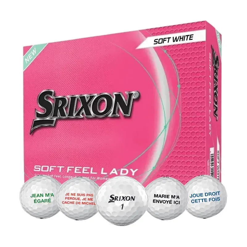 1 DZ BALLES SOFT FEEL LADY PERSONNALISATION GRATUITE