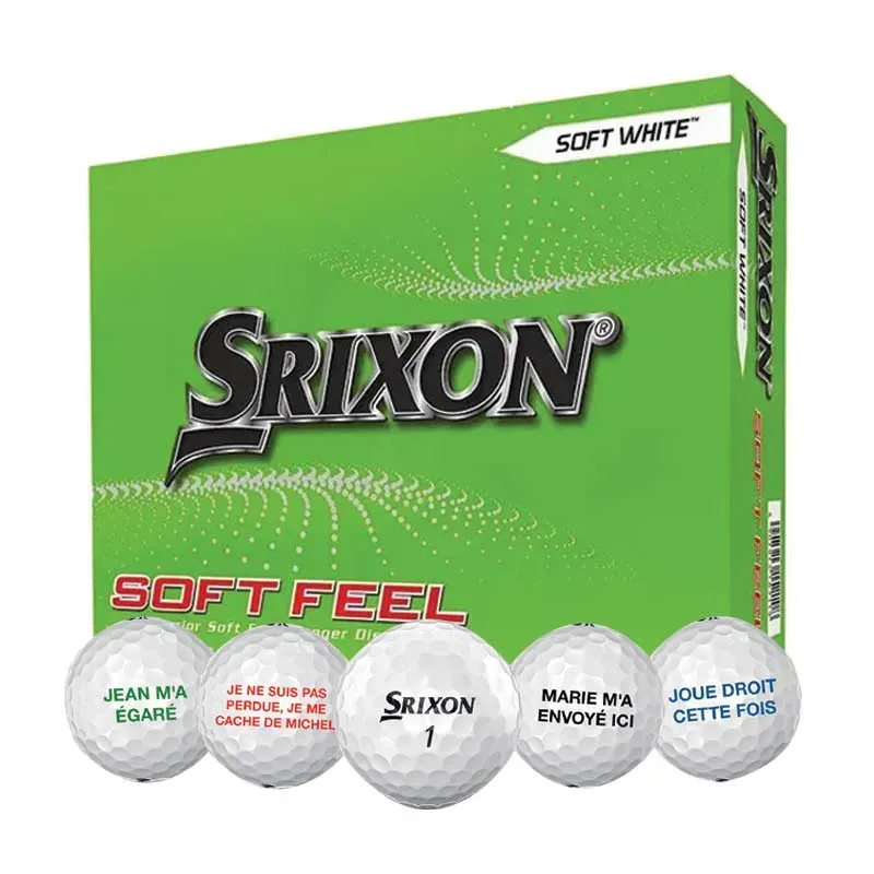 1 DZ BALLES SOFT FEEL PERSONNALISATION GRATUITE