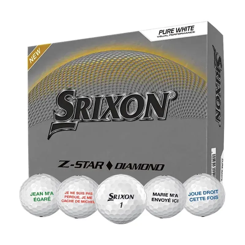 1 DZ BALLES Z STAR DIAMOND PERSONNALISATION GRATUITE