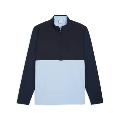 SWEAT HYBRID BICOLORE 1/2 ZIP