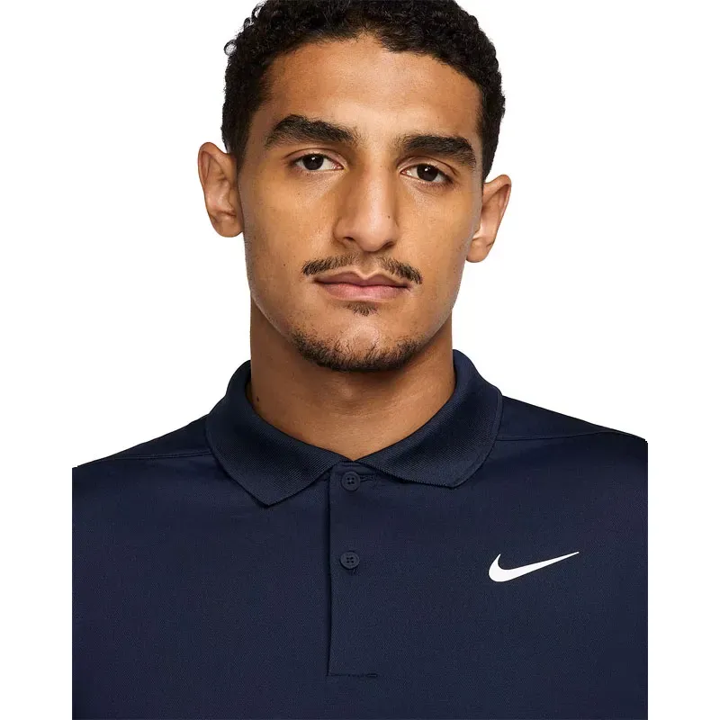 Nike - Polo Victory Solid Uni Manches Longues Blanc Homme - Golf Plus Nike - Polo Victory Solid Uni Manches Longues Blanc Homme - Golf Plus