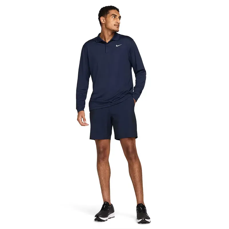 Nike - Polo Victory Solid Uni Manches Longues Blanc Homme - Golf Plus Nike - Polo Victory Solid Uni Manches Longues Blanc Homme - Golf Plus