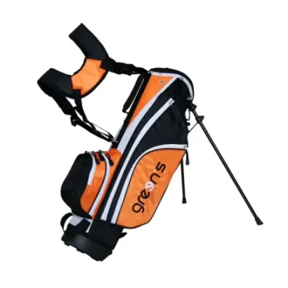 GREENS - SAC JUNIOR  NOIR/BLANC/ORANGE