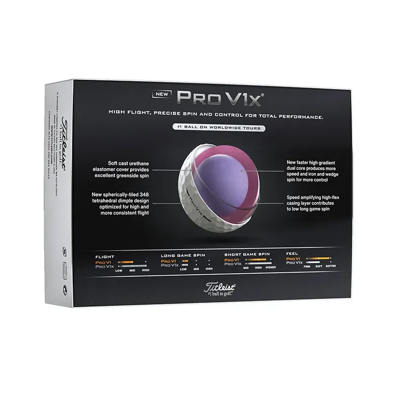BALLES PRO V1X PERSONNALISATION OFFERTE (+ MARQUE-BALLE)