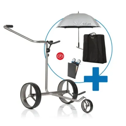 Jucad - Chariot électrique Drive SL Master Titan avec accessoires offerts - Golf Plus