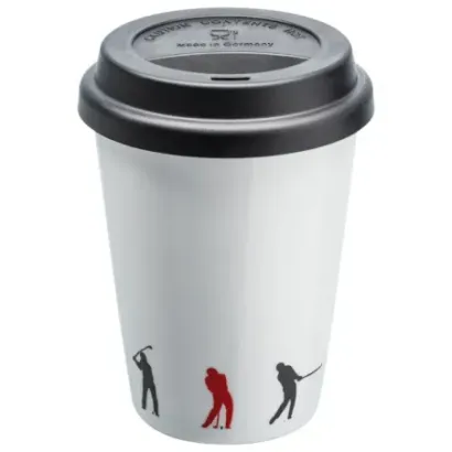 MUG GOLF AVEC COUVERCLE