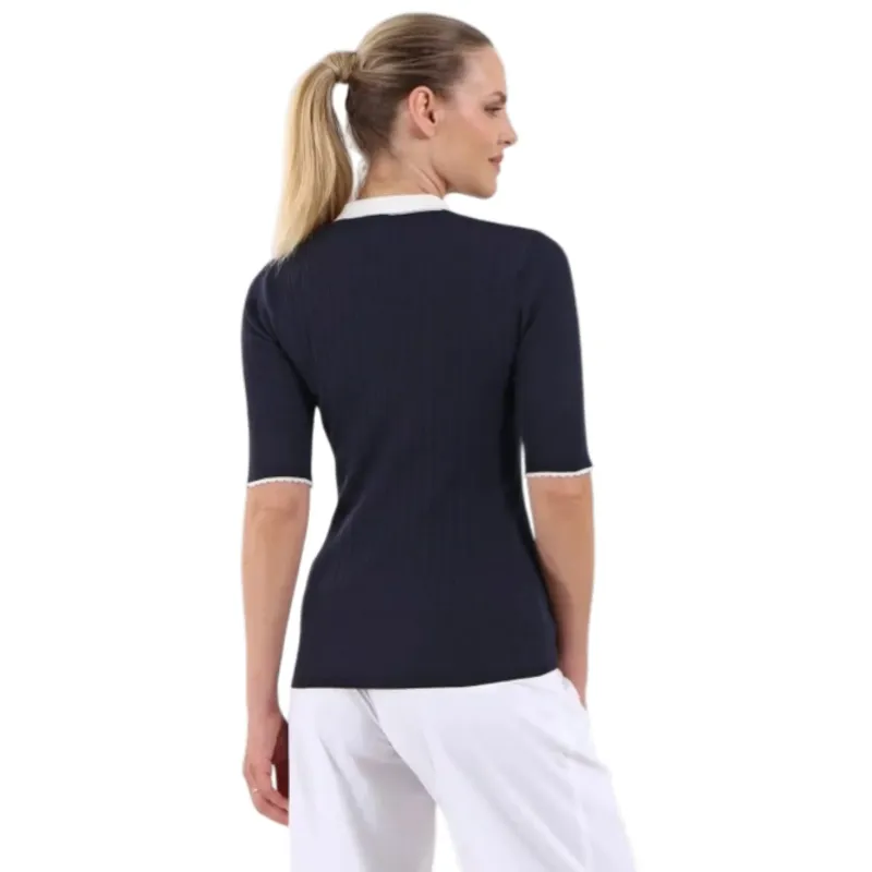 PULL FEMME NETTARINA COL POLO