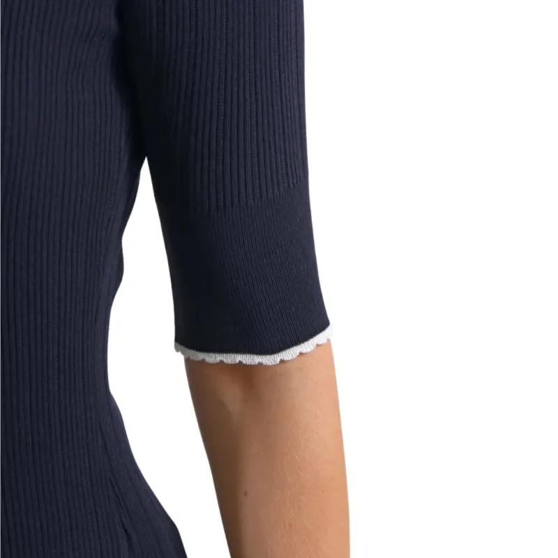 PULL FEMME NETTARINA COL POLO